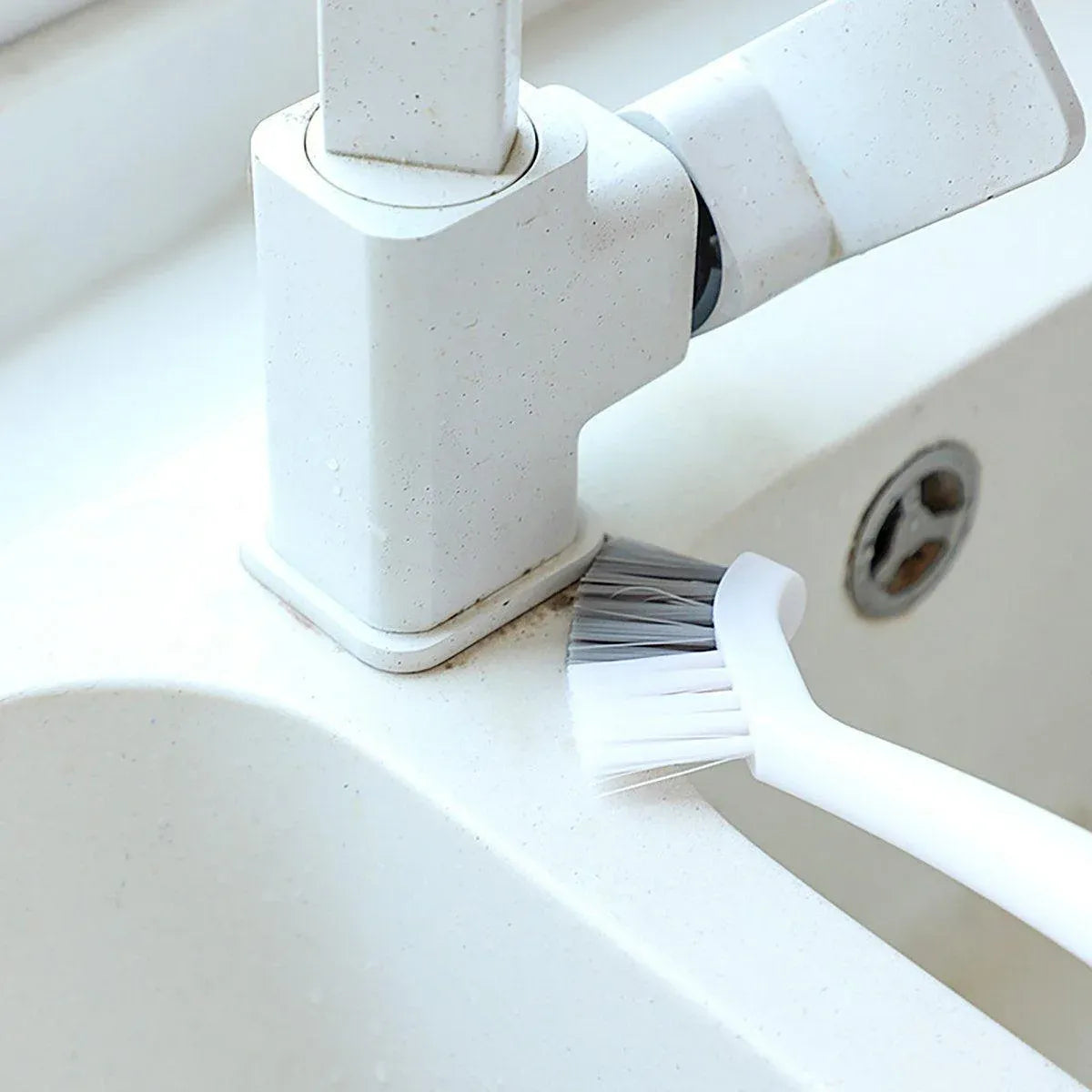 1/2pcs Small Brush for Bathroom Tile Wall Floor Gap Corner Seam Cleaning Tool - 2PCS V528-CREVICE-BRUSH-2PCS-884019