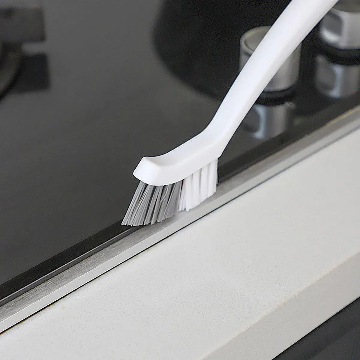 1/2pcs Small Brush for Bathroom Tile Wall Floor Gap Corner Seam Cleaning Tool - 2PCS V528-CREVICE-BRUSH-2PCS-884019