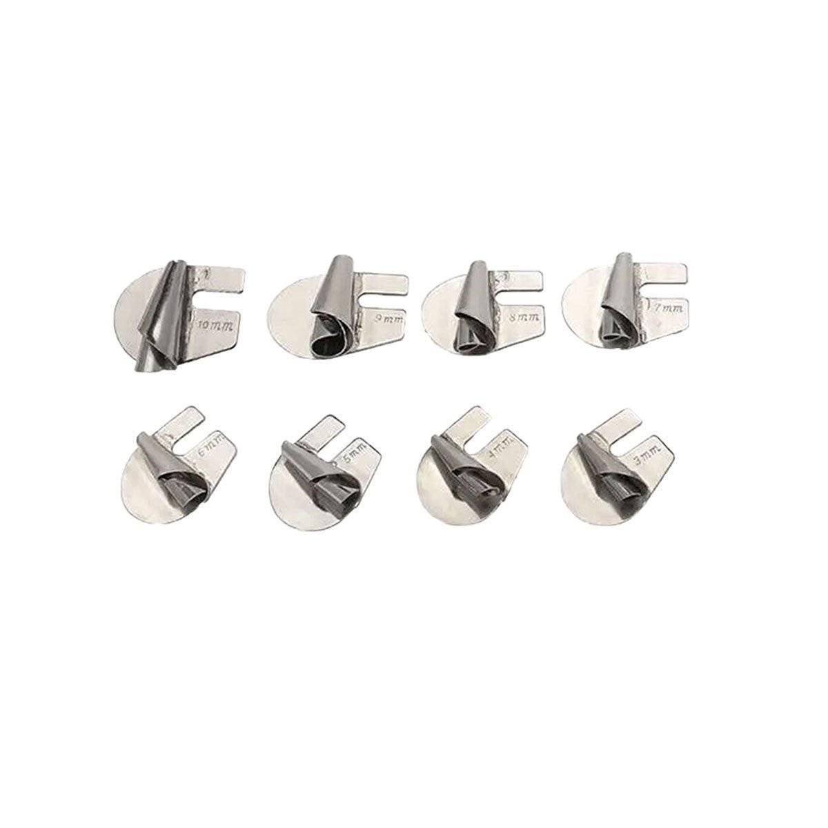 Household Sewing Machine Attachment Spiral Flanger Towel Fabric Puller Tool V528-CRIMPER-8PCS-341041