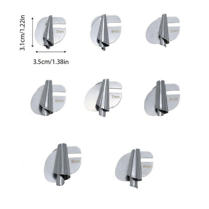 Household Sewing Machine Attachment Spiral Flanger Towel Fabric Puller Tool V528-CRIMPER-8PCS-341041
