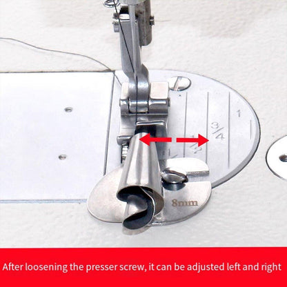 Household Sewing Machine Attachment Spiral Flanger Towel Fabric Puller Tool V528-CRIMPER-8PCS-341041
