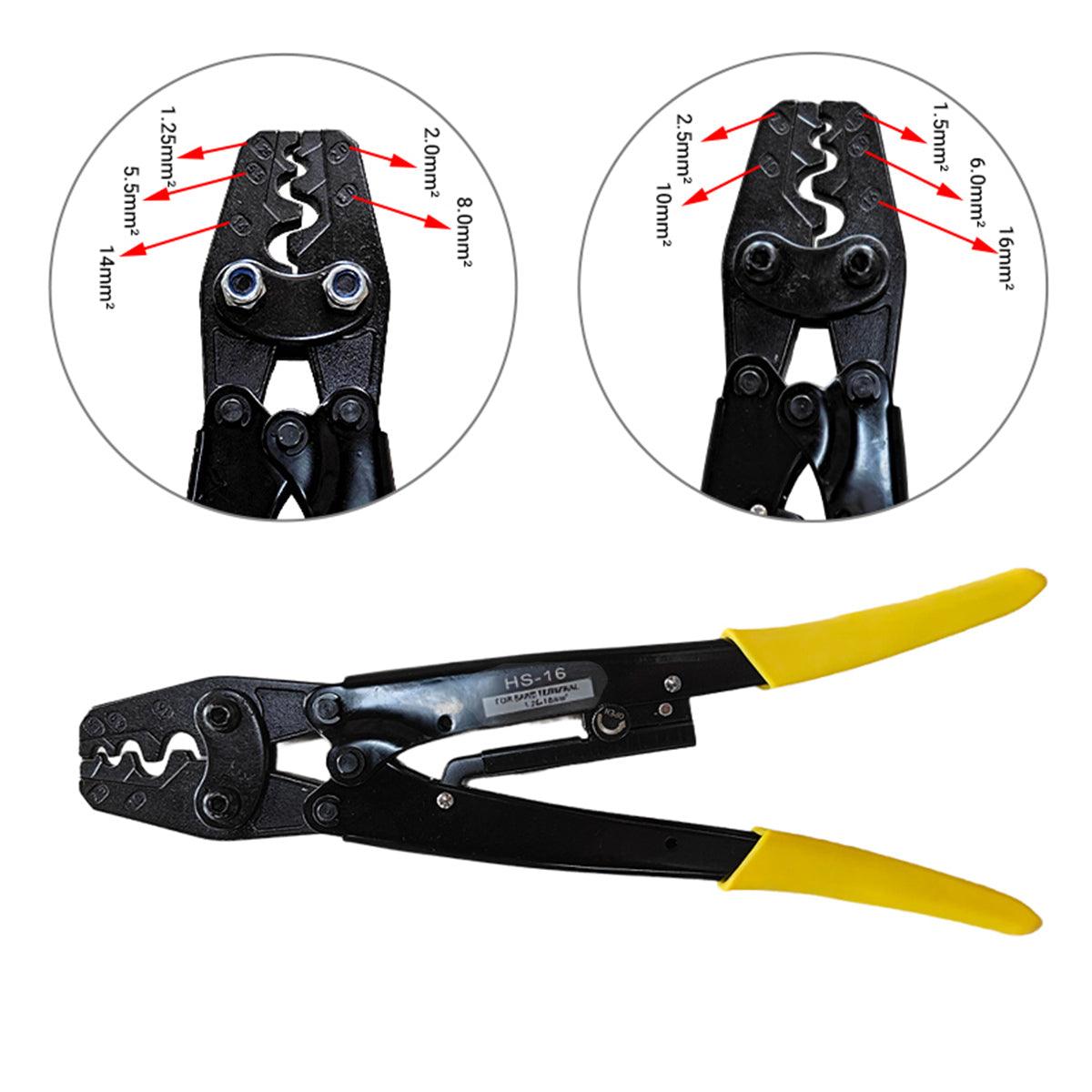 1.25-16mm2 Wire Crimper Cable Plier Terminal Anderson Plug Lug Crimping Tool V528-CRIMPTOOL-695693