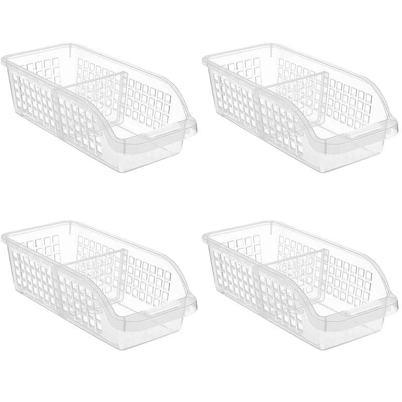 4pcs Refrigerator Storage Box Transparent Plastic Household Organizer Kitchen V528-CRISPER-4PCS-804922