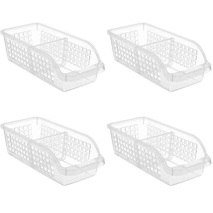 4pcs Refrigerator Storage Box Transparent Plastic Household Organizer Kitchen V528-CRISPER-4PCS-804922