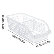 4pcs Refrigerator Storage Box Transparent Plastic Household Organizer Kitchen V528-CRISPER-4PCS-804922