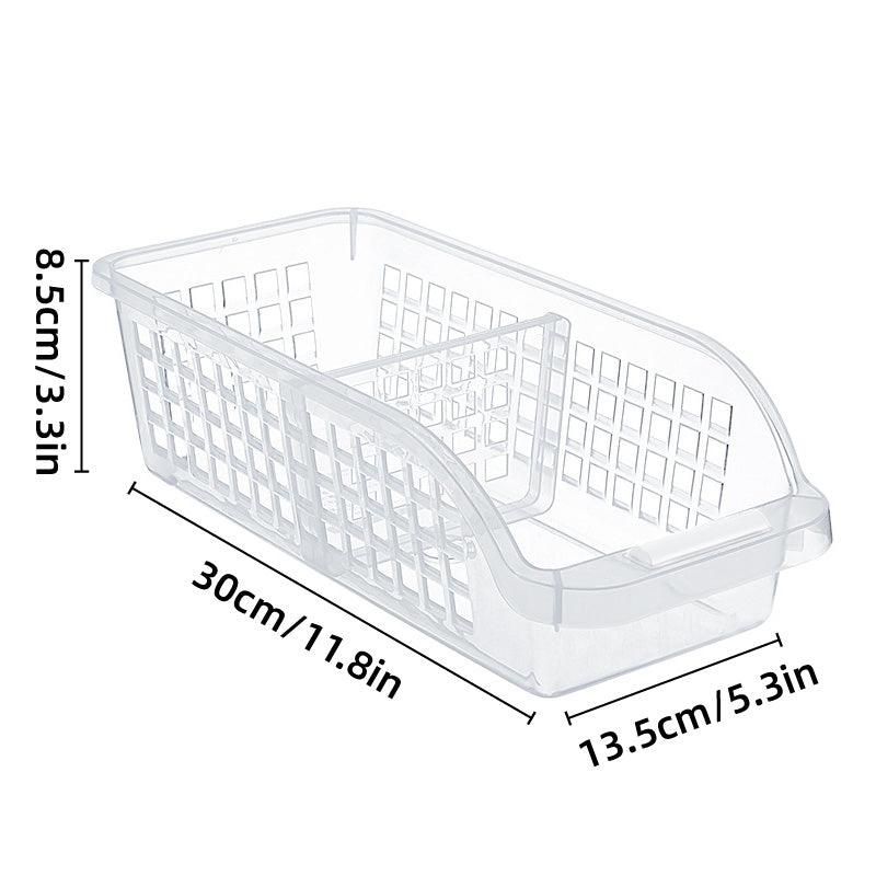 4pcs Refrigerator Storage Box Transparent Plastic Household Organizer Kitchen V528-CRISPER-4PCS-804922