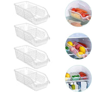 4pcs Refrigerator Storage Box Transparent Plastic Household Organizer Kitchen V528-CRISPER-4PCS-804922