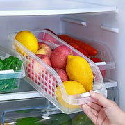 4pcs Refrigerator Storage Box Transparent Plastic Household Organizer Kitchen V528-CRISPER-4PCS-804922