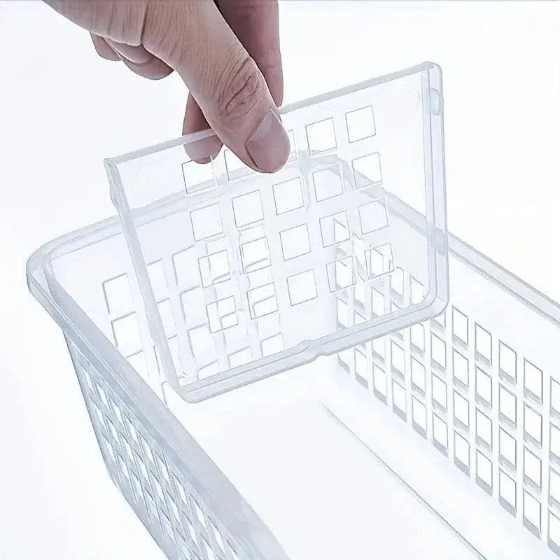 4pcs Refrigerator Storage Box Transparent Plastic Household Organizer Kitchen V528-CRISPER-4PCS-804922