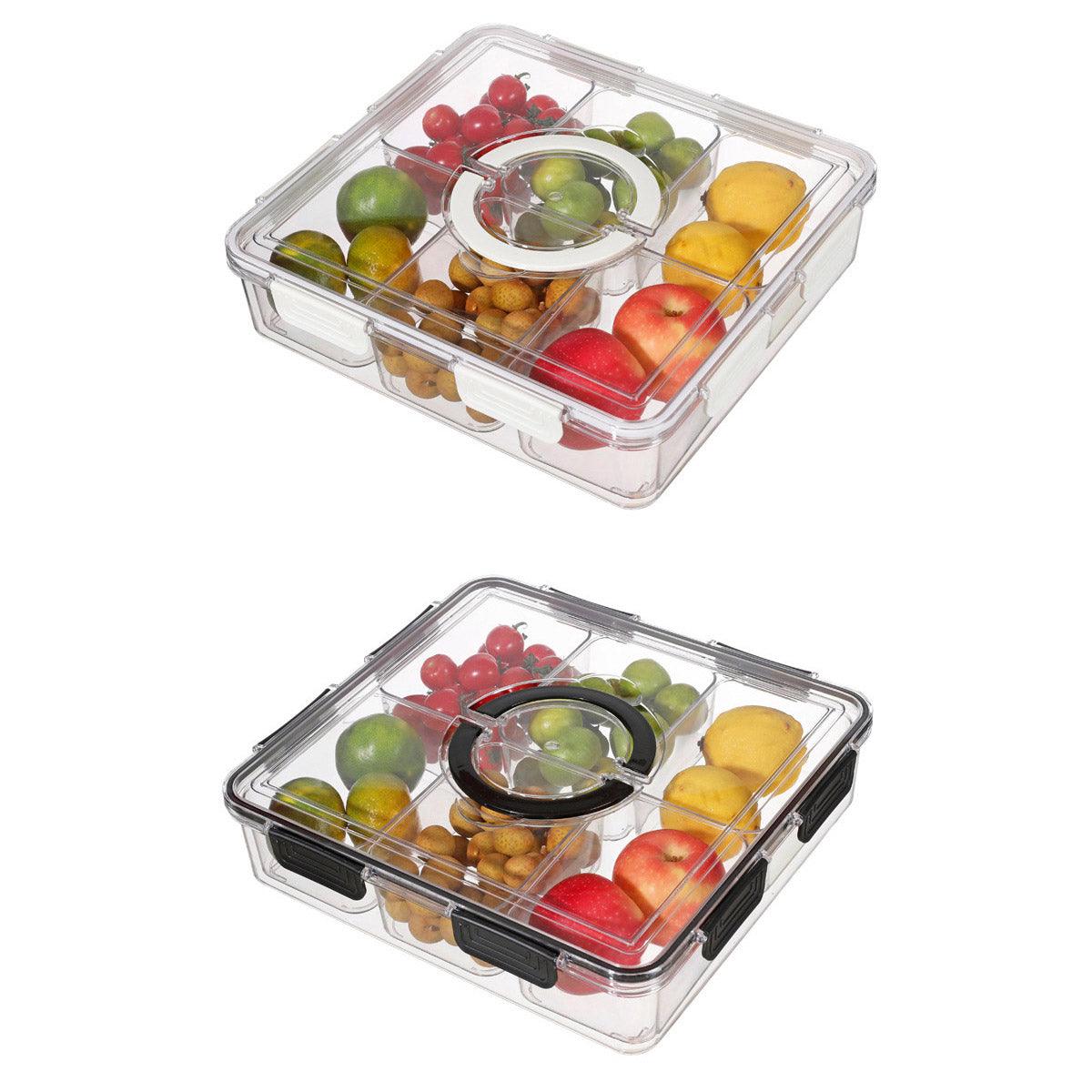 Portable Household Kitchen Refrigerator Storage Box Food Organizer Fresh Keeper - Black V528-CRISPER-BLACK-139066