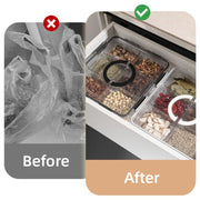 Portable Household Kitchen Refrigerator Storage Box Food Organizer Fresh Keeper - Black V528-CRISPER-BLACK-139066