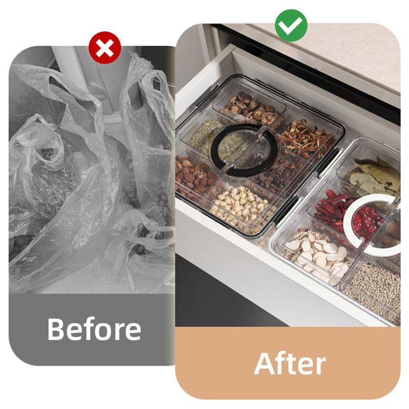 Portable Household Kitchen Refrigerator Storage Box Food Organizer Fresh Keeper - Black V528-CRISPER-BLACK-139066