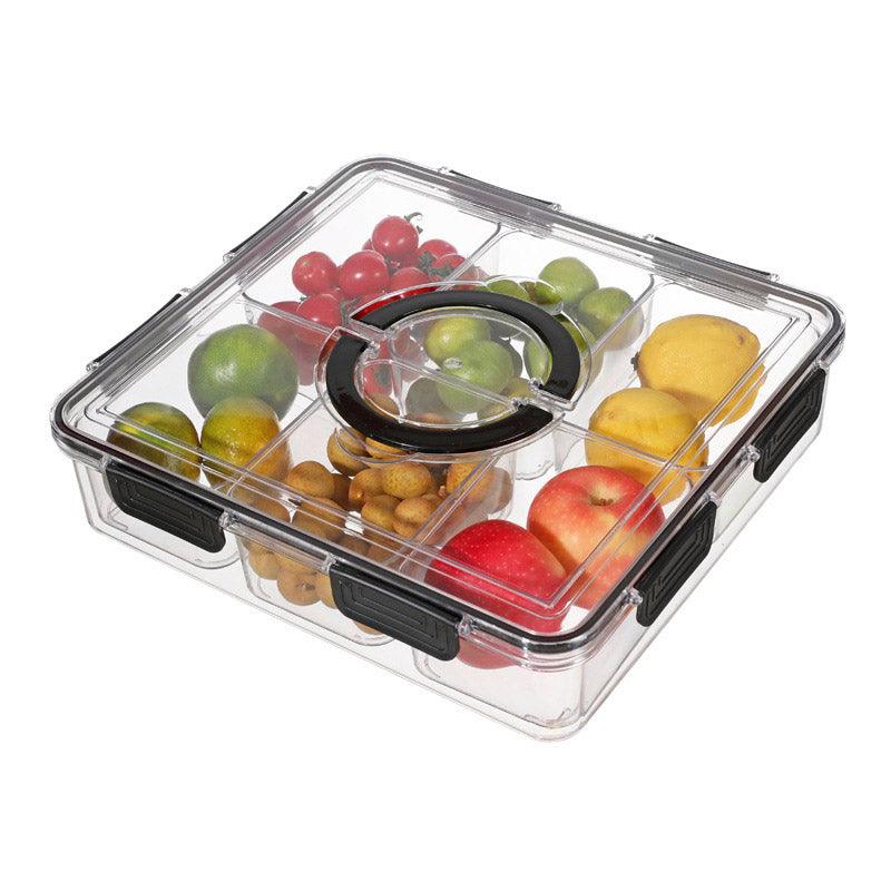 Portable Household Kitchen Refrigerator Storage Box Food Organizer Fresh Keeper - Black V528-CRISPER-BLACK-139066
