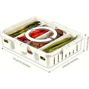 Refrigerator Crisper Storage Box Food Organizer Container for Kitchen Fridge V528-CRISPER-BOX-155245