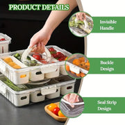 Refrigerator Crisper Storage Box Food Organizer Container for Kitchen Fridge V528-CRISPER-BOX-155245