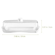 Butter Cheese Box Crisper Fruit Storage Container Multi Purpose Food Organizer V528-CRISPER-TRANSPARENT-727271