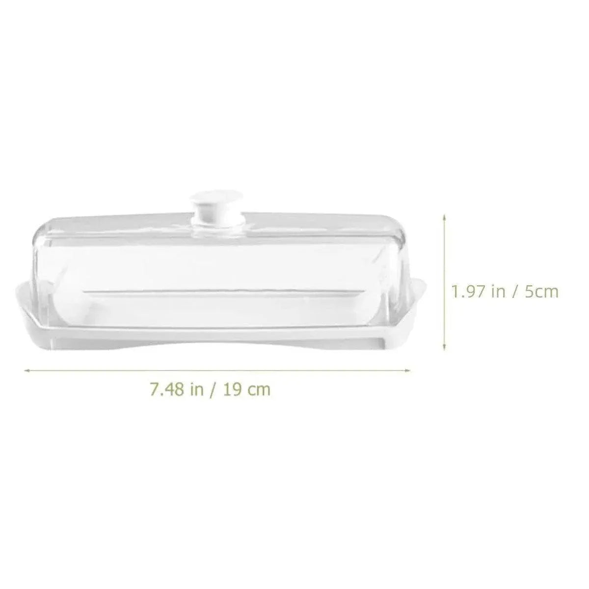 Butter Cheese Box Crisper Fruit Storage Container Multi Purpose Food Organizer V528-CRISPER-TRANSPARENT-727271