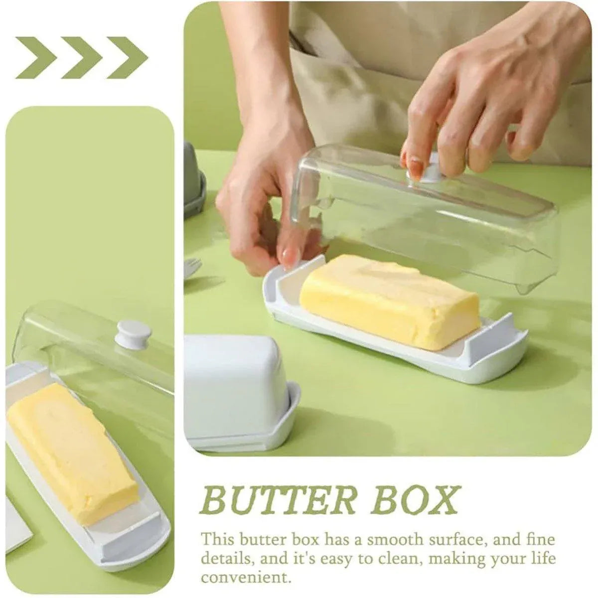 Butter Cheese Box Crisper Fruit Storage Container Multi Purpose Food Organizer V528-CRISPER-TRANSPARENT-727271
