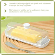 Butter Cheese Box Crisper Fruit Storage Container Multi Purpose Food Organizer V528-CRISPER-TRANSPARENT-727271