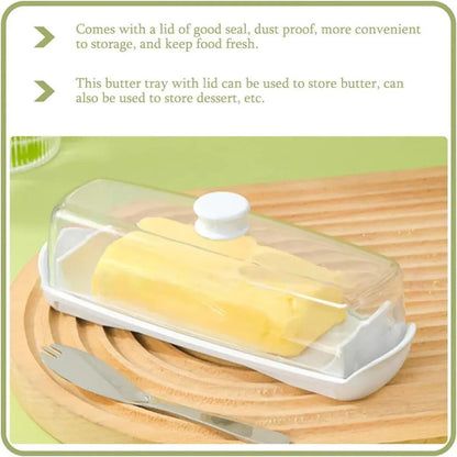 Butter Cheese Box Crisper Fruit Storage Container Multi Purpose Food Organizer V528-CRISPER-TRANSPARENT-727271
