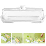 Butter Cheese Box Crisper Fruit Storage Container Multi Purpose Food Organizer V528-CRISPER-TRANSPARENT-727271