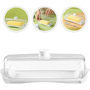 Butter Cheese Box Crisper Fruit Storage Container Multi Purpose Food Organizer V528-CRISPER-TRANSPARENT-727271