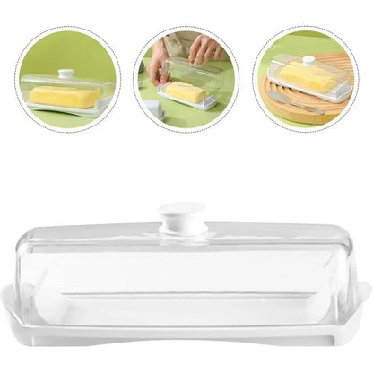 Butter Cheese Box Crisper Fruit Storage Container Multi Purpose Food Organizer V528-CRISPER-TRANSPARENT-727271