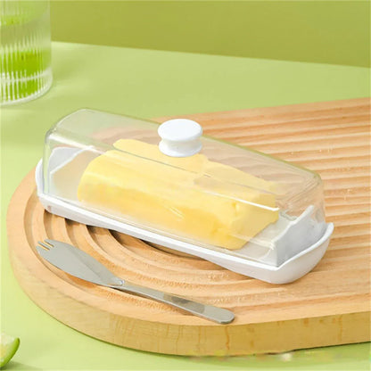 Butter Cheese Box Crisper Fruit Storage Container Multi Purpose Food Organizer V528-CRISPER-TRANSPARENT-727271