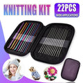 22PCS Crochet Hook Set Aluminium Knitting Needles with Case for DIY Yarn Craft V528-CROCHETHOOK-371952
