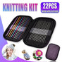22PCS Crochet Hook Set Aluminium Knitting Needles with Case for DIY Yarn Craft V528-CROCHETHOOK-371952