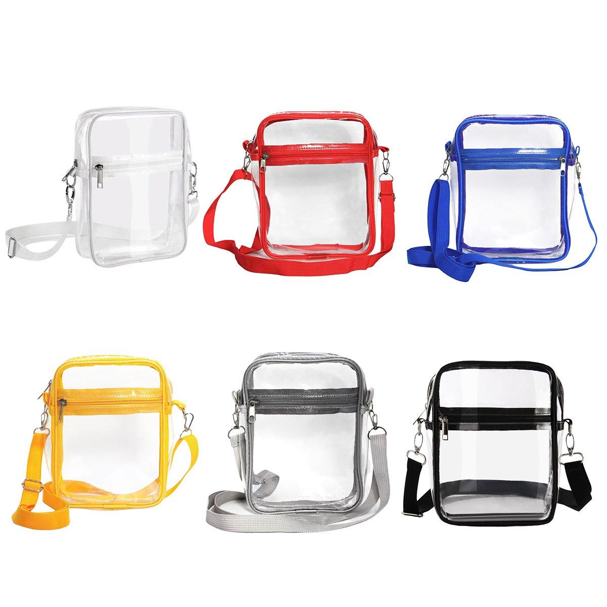 Transparent Crossbody Bag Clear Stylish Handbag for Men and Women Daily Use - Black V528-CROSSBODY-BAG-BLACK-154825
