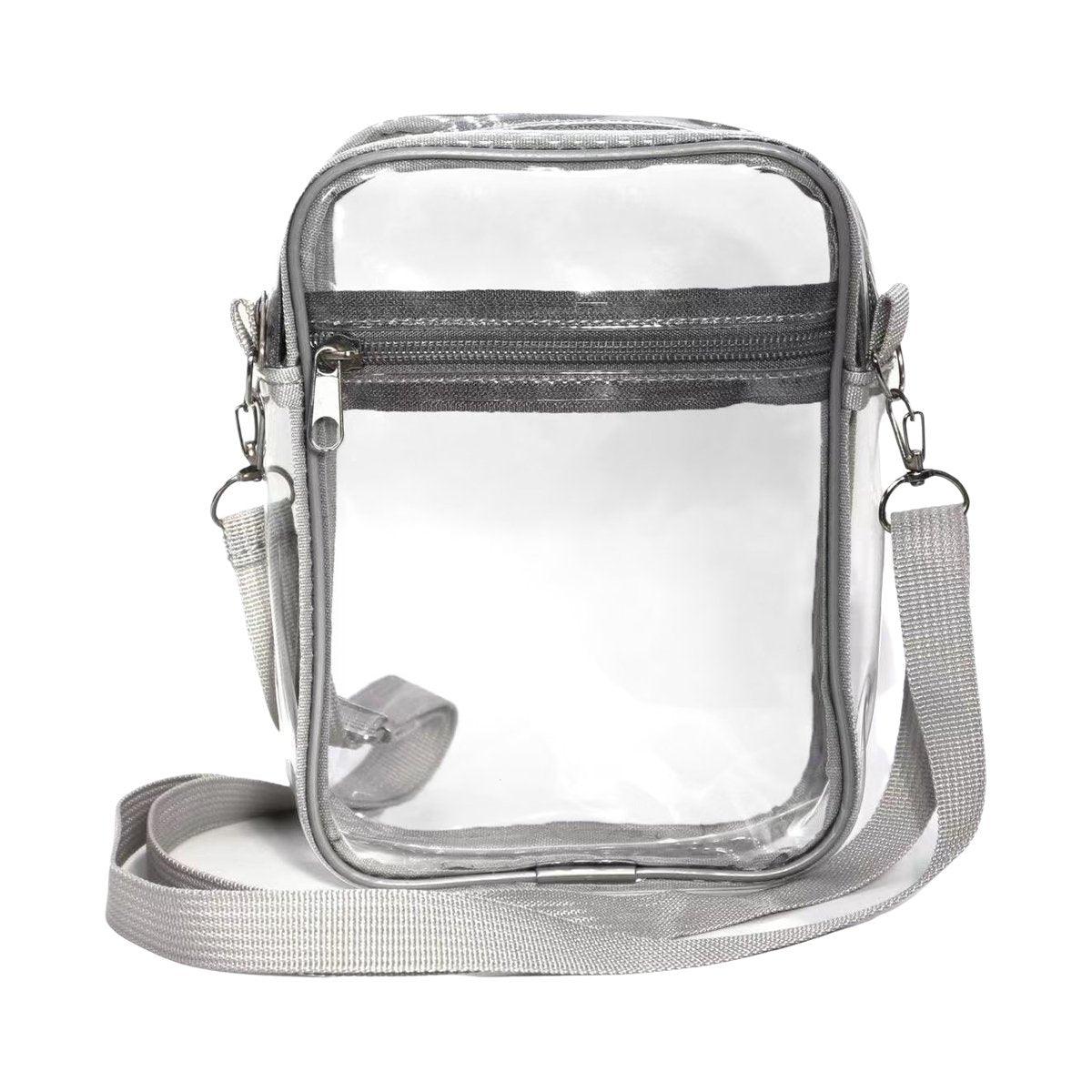 Transparent Crossbody Bag Clear Stylish Handbag for Men and Women Daily Use - Black V528-CROSSBODY-BAG-BLACK-154825