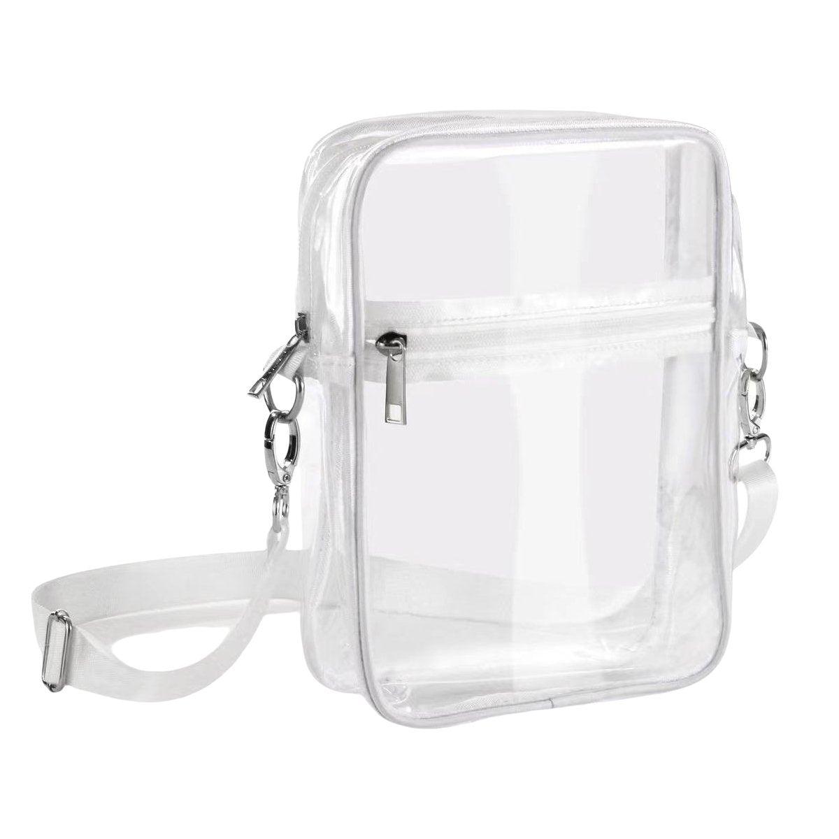 Transparent Crossbody Bag Clear Stylish Handbag for Men and Women Daily Use - Black V528-CROSSBODY-BAG-BLACK-154825