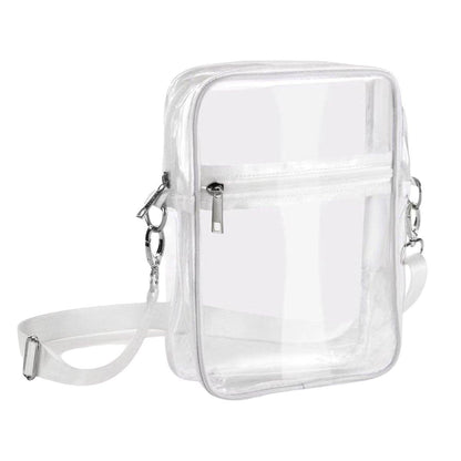 Transparent Crossbody Bag Clear Stylish Handbag for Men and Women Daily Use - Black V528-CROSSBODY-BAG-BLACK-154825