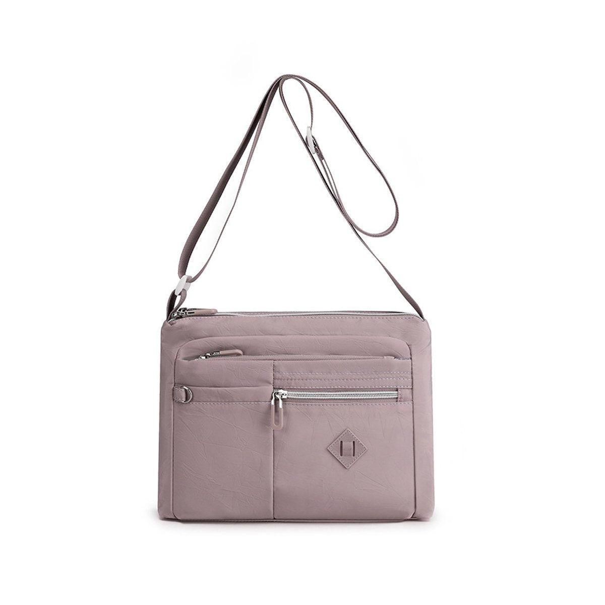 Ladies Large Capacity Crossbody Bag Single Shoulder Small Square Bag Handbag - Grey V528-CROSSBODY-BAG-GREY-821158
