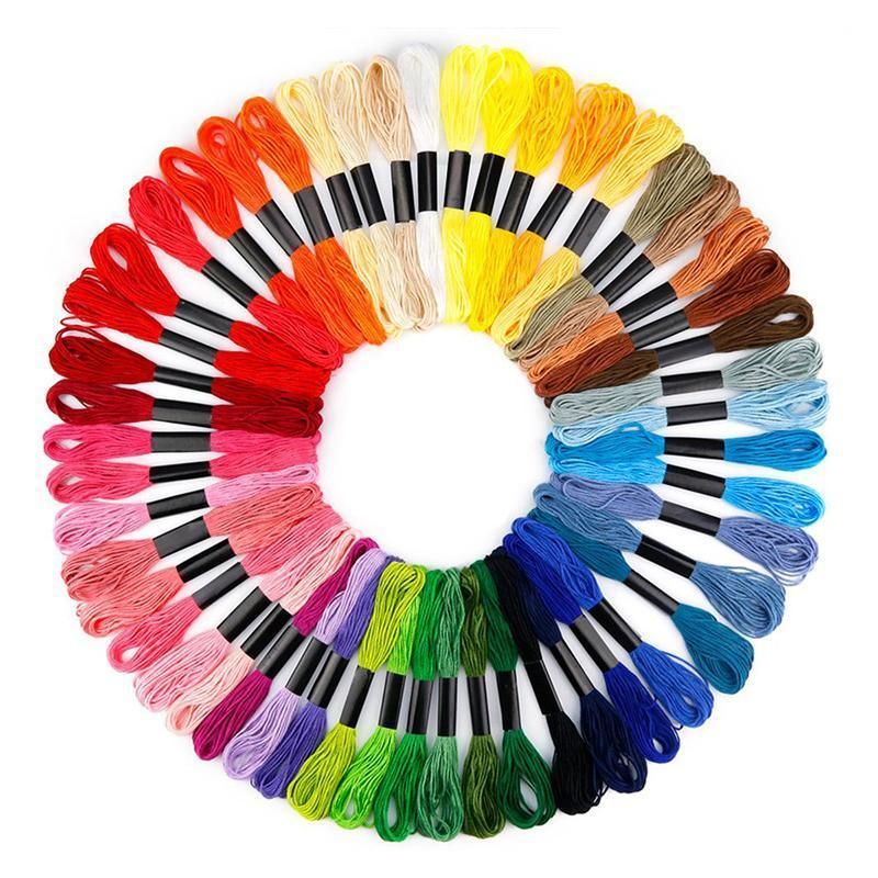 50/100 Colours Colourful Egyptian Cross Stitch Cotton Embroidery Threads - 50PCS (50 Colours) V528-CROSSSTITCH-50COLOURS-404212