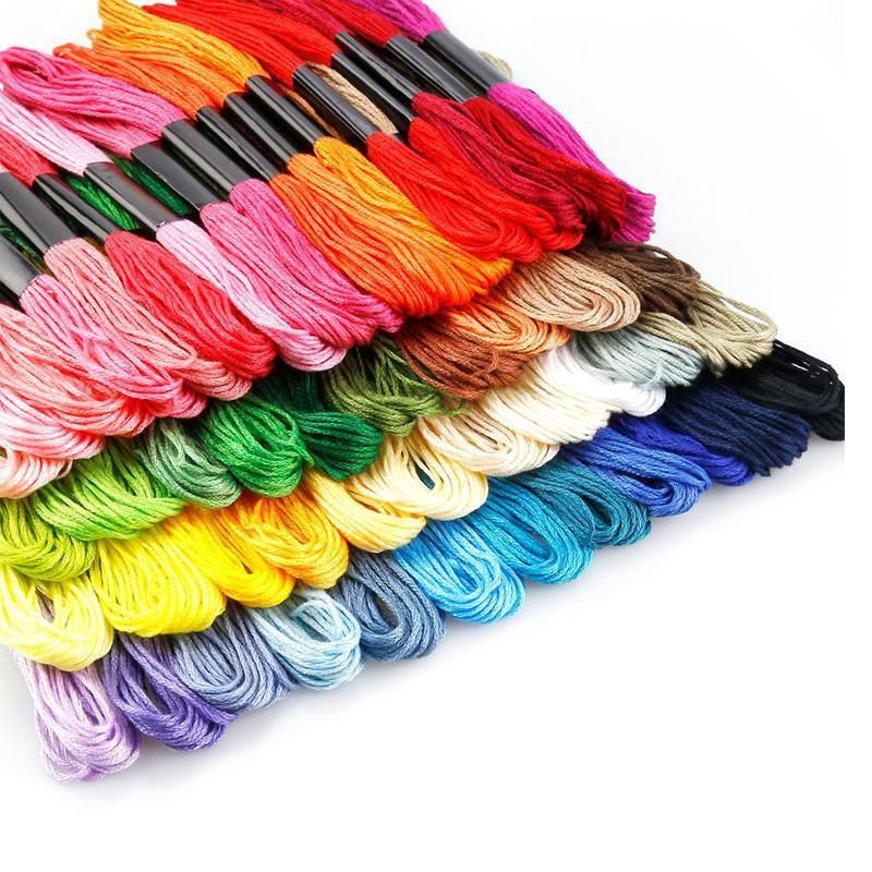50/100 Colours Colourful Egyptian Cross Stitch Cotton Embroidery Threads - 50PCS (50 Colours) V528-CROSSSTITCH-50COLOURS-404212