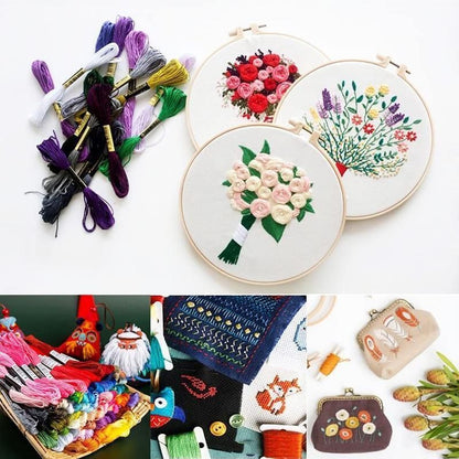 50/100 Colours Colourful Egyptian Cross Stitch Cotton Embroidery Threads - 50PCS (50 Colours) V528-CROSSSTITCH-50COLOURS-404212