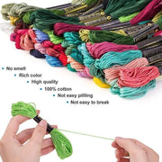 50/100 Colours Colourful Egyptian Cross Stitch Cotton Embroidery Threads - 50PCS (50 Colours) V528-CROSSSTITCH-50COLOURS-404212