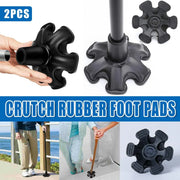 2PCS 19MM Non-Slip Rubber Foot Pads for Walking Cane Crutch Support Replacement V528-CRUTCH-PAD-2PCS-19MM-806219