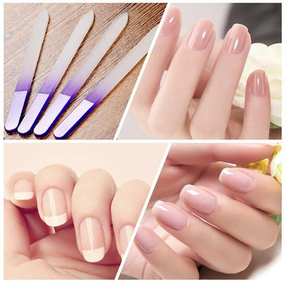 Durable Crystal Glass Nail File Buffer Art Files Manicure V528-CRYSTAL-GLASS-NAIL-PURPLE-145443