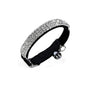 Suede Adjustable Pet Collar with Rhinestone for Cat Puppy 5 Colours Quick Release - Black V528-CRYSTALCOLLAR-BLACK-58026