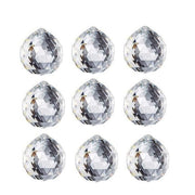 12Pcs 30mm Suncatcher Chandelier Clear Glass Prism Crystal Ball Pendant Set V528-CRYSTALPENDANT12PCS-506124