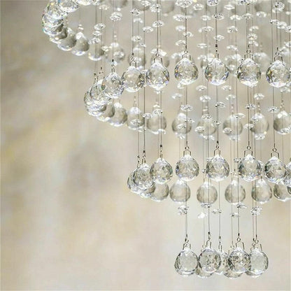 12Pcs 30mm Suncatcher Chandelier Clear Glass Prism Crystal Ball Pendant Set V528-CRYSTALPENDANT12PCS-506124