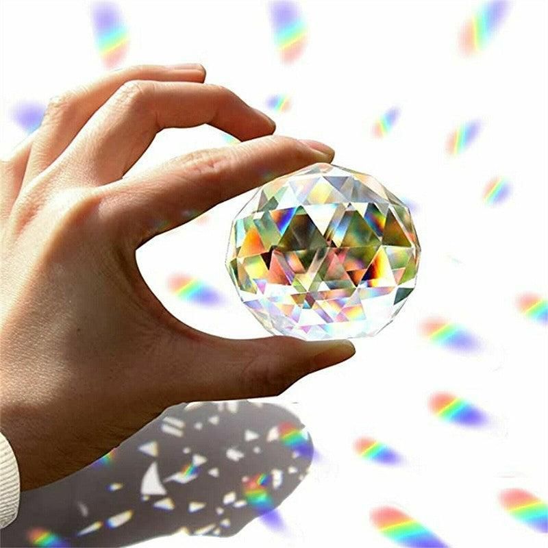 12Pcs 30mm Suncatcher Chandelier Clear Glass Prism Crystal Ball Pendant Set V528-CRYSTALPENDANT12PCS-506124
