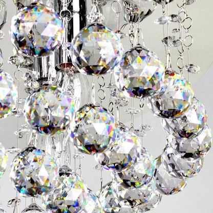 12Pcs 30mm Suncatcher Chandelier Clear Glass Prism Crystal Ball Pendant Set V528-CRYSTALPENDANT12PCS-506124
