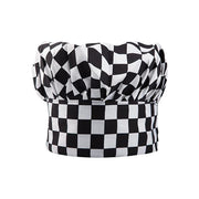 Adjustable Chef Cap with Elastic Band for Kitchen Cooking Baking Catering Use - Black Flatware V528-CSM-HCJ-879465