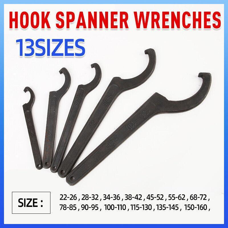 Adjustable C Spanner Hook Wrench Tool for Motorcycle Bike Repair 22 to 160mm - 22-26 V528-CSPANNER-22-26MM-879897