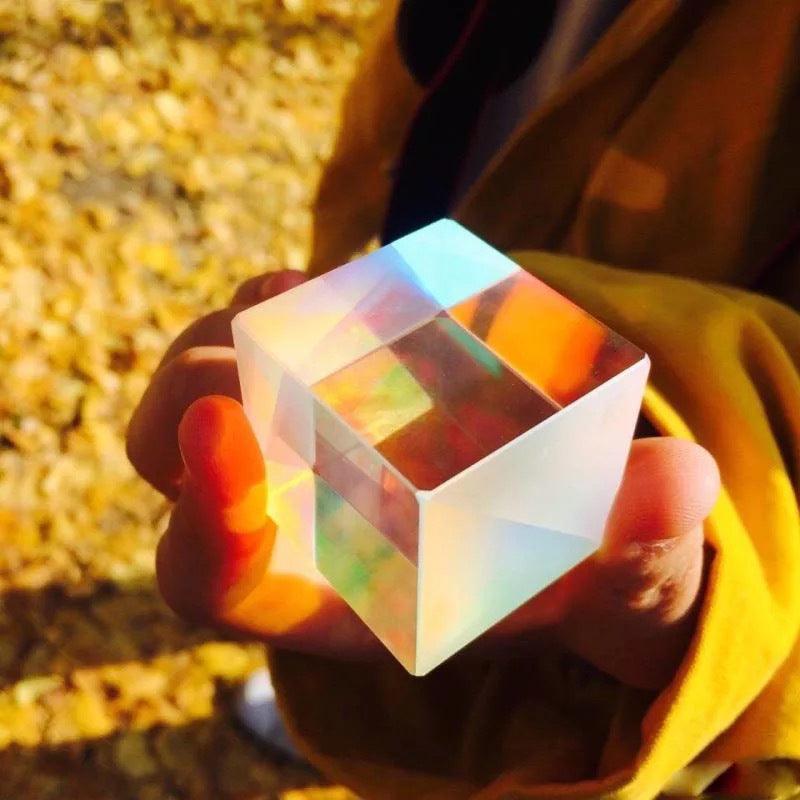 Glass Prism Cube 15 20 25mm RGB Dispersion Science Experiment or Storage Bag - Only 1PC Storage Bag V528-CUBEPRISMSTORAGEBAG-149709