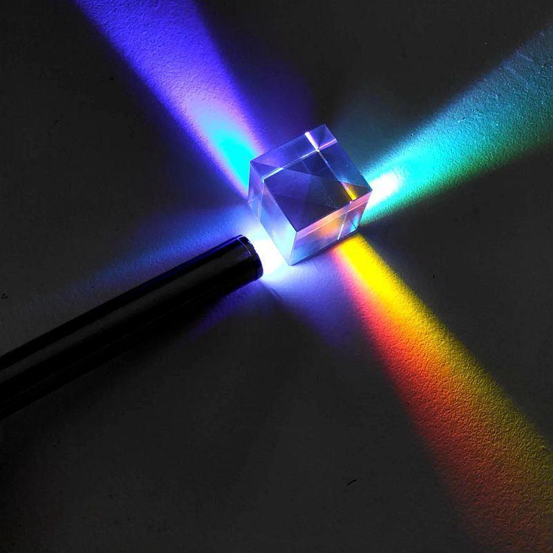 Glass Prism Cube 15 20 25mm RGB Dispersion Science Experiment or Storage Bag - Only 1PC Storage Bag V528-CUBEPRISMSTORAGEBAG-149709